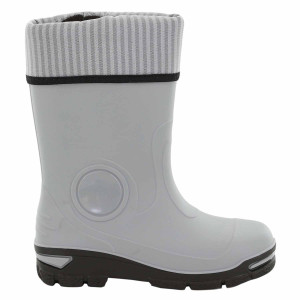 Сиви гумени детски ботушки, pvc материя - всекидневни обувки за пролетта и есента N 100014806